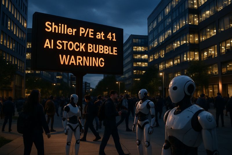 Bill Dudley Calls AI Stock Bubble: Shiller P/E at 41, Bursts by 2027