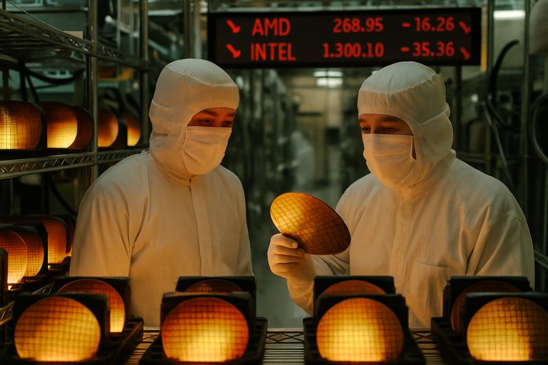 Chip Stocks Drop 4.5% — AMD, Intel Crack as Samsung Disappoints thumbnail
