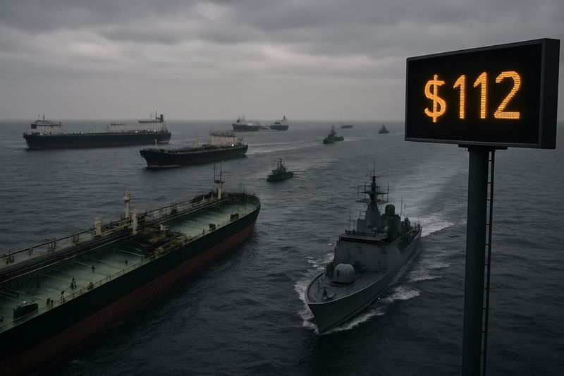 Hormuz Is Basically Closed and Oil Just Hit $112 — Here's What the Internet Is Screaming thumbnail