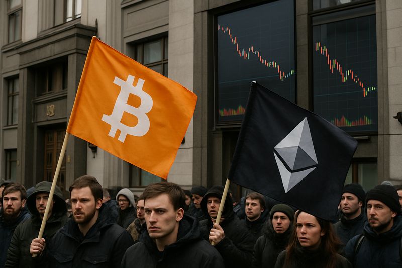 Russia's Crypto Crackdown: BTC and ETH Win Either Way