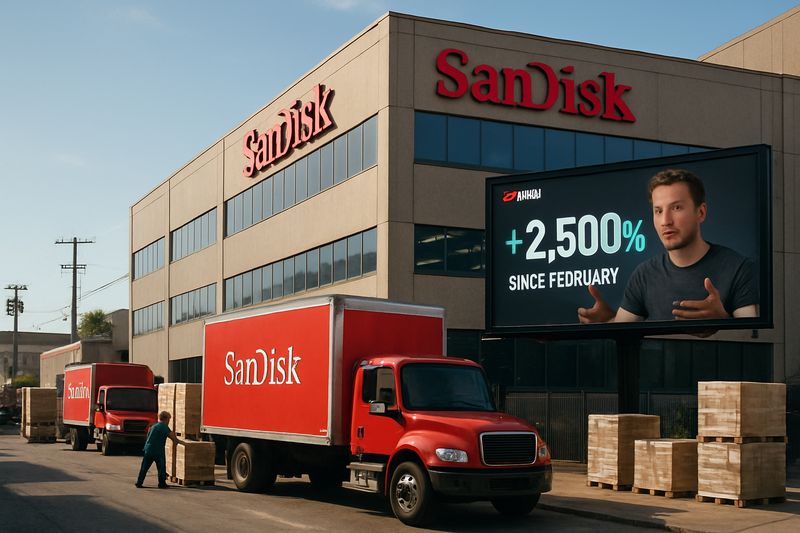 SanDisk Is Up 2,500% Since February and YouTube's Finance Army Can't Stop Talking About It thumbnail